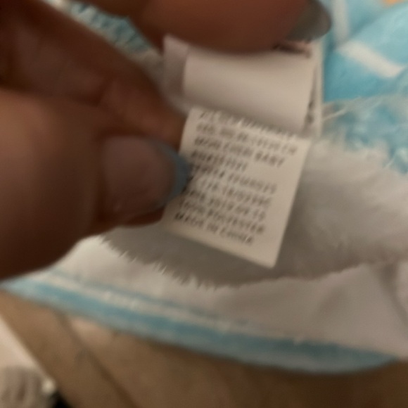 Fisher-Price Dogs & Puppies Baby Lovey Security Blanket Striped Blue - Picture 8 of 9